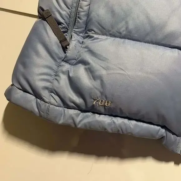 The North Face Nuptse 700 Goose Down Puffer Vest Women's Medium Baby Blue - Picture 2 of 6